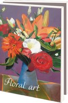 Kaartenmapje met env, klein: Floral art, Anke van den Burg