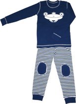 Corazon Biologische Kinderpyjama blauwe kikker - 140/146