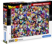 Clementoni - Impossible Legpuzzel - Dragon Ball - 1000 stukjes, puzzel volwassenen