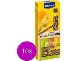 Vitakraft Kanarie Kracker 3 stuks - Vogelsnack - 10 x Sinaasappel&Sesam&Kiwi