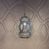Zenza - Hanglamp -Oosterse Lamp- Tahrir - Filigros - Small - Zilver