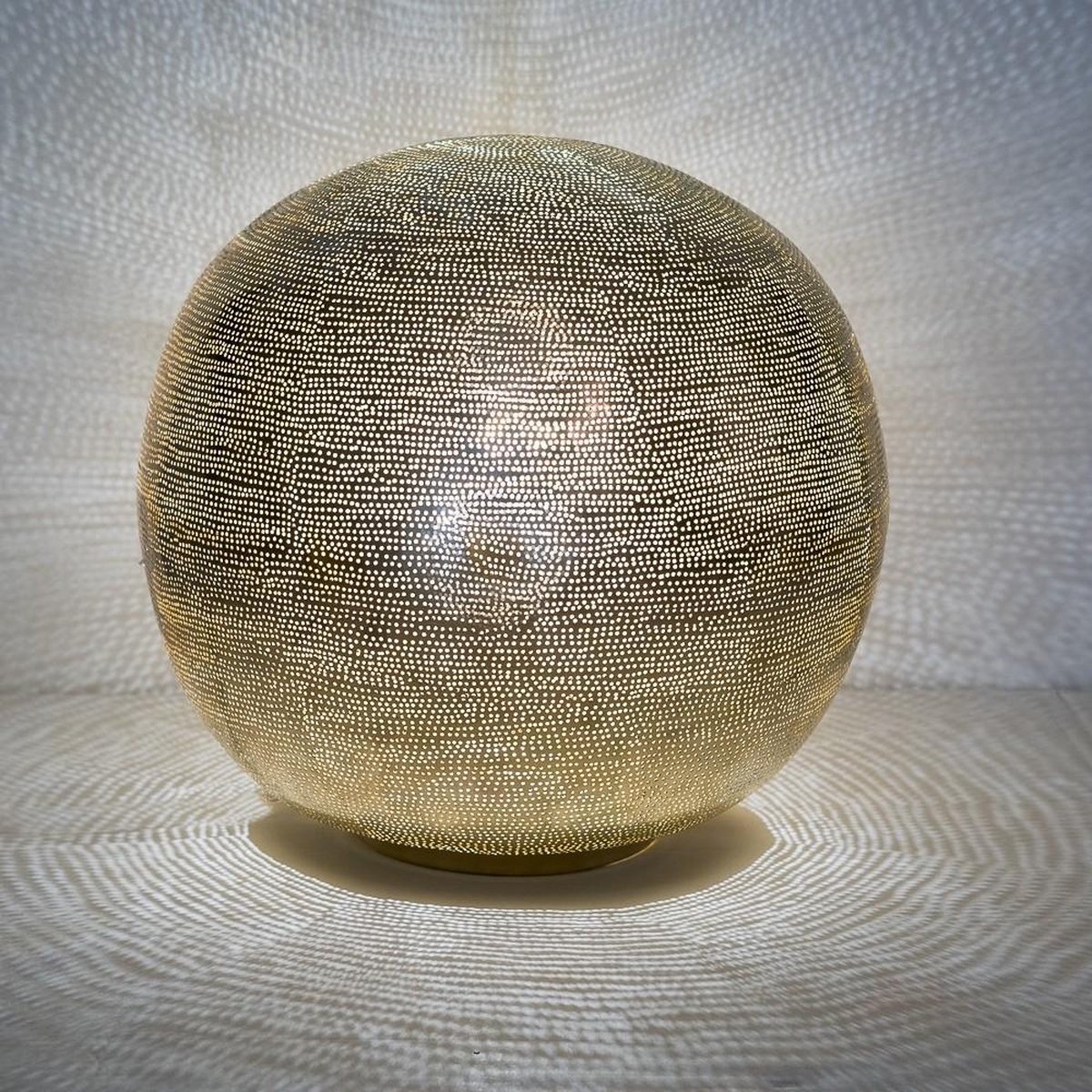 Zenza -Tafellamp - Oosterse Lamp-Ball - Filisky - XL - Gold