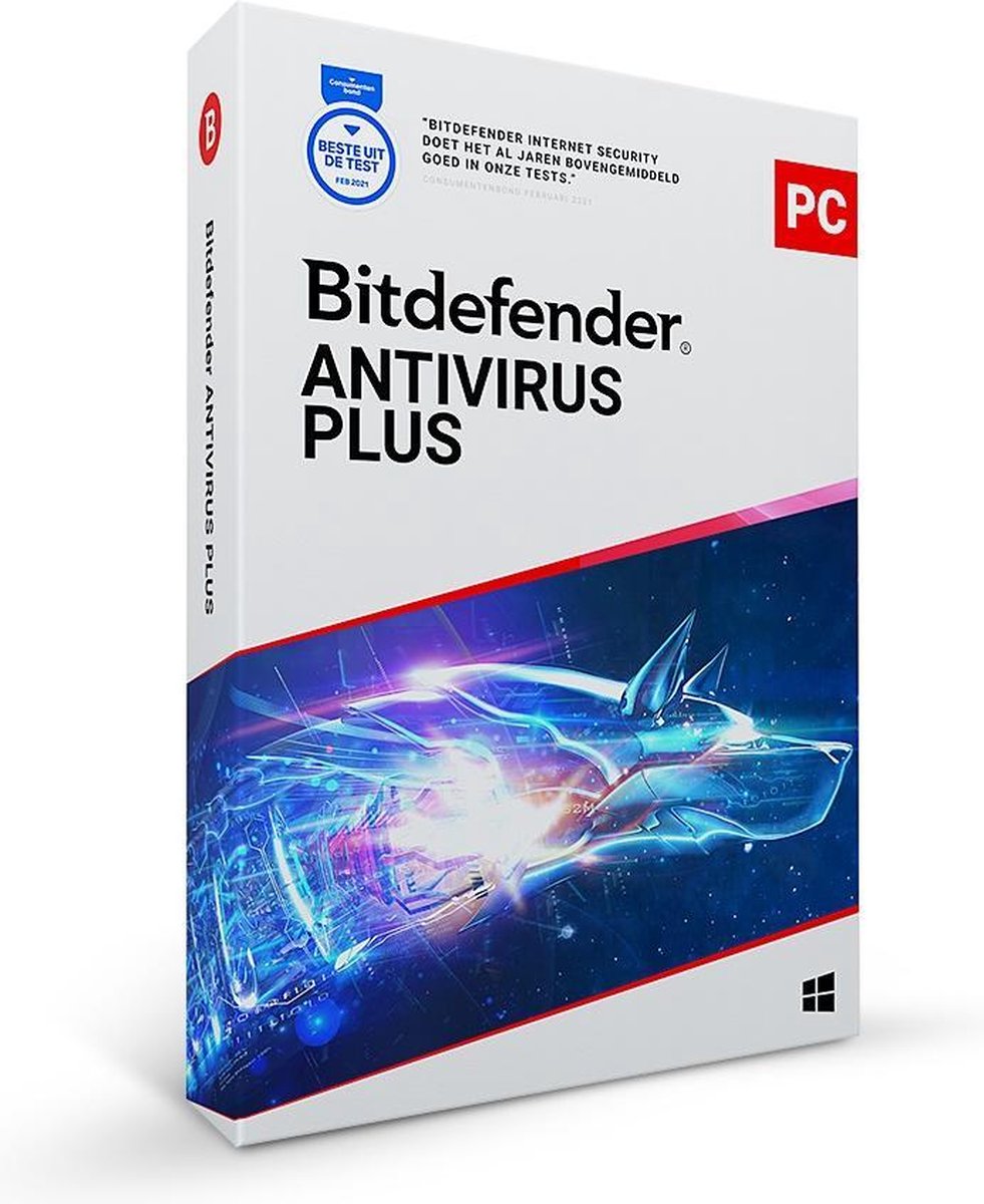 Bitdefender Antivirus Plus 2021 - 3 Apparaten - 2 Jaar - Nederlands - Windows Download - Bitdefender