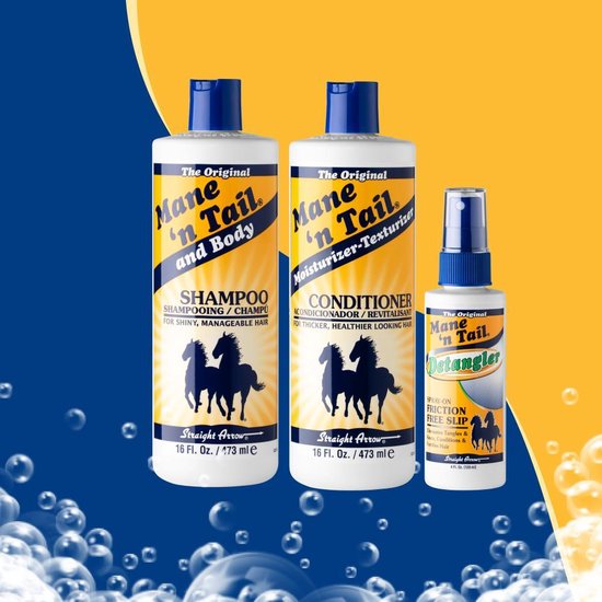 Mane 'n Tail Original Shampoo en Conditioner set + Gratis Detangler - Mane 'n Tail