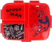 Spiderman XL Web Broodtrommel 3 vakjes - 18x14 cm - Brooddoos - Lunchbox