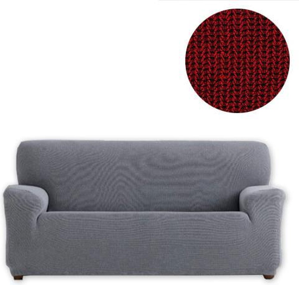 Bankhoes Kreta - 130cm - 180cm breed - Rood