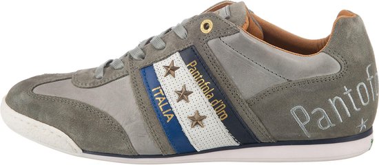 Pantofola d'Oro Imola Sneakers - Heren Leren Veterschoenen - Grijs - Maat  43 | bol.com