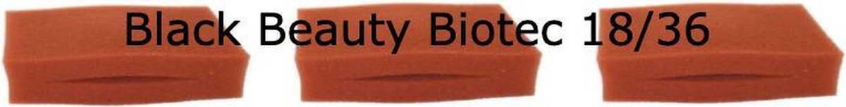 Black Beauty Foam Oase Biotec 18/36 Fine Red 3pcs Geen Origineel!