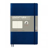 Leuchtturm notitieboek softcover 19x12.5 cm bullets/dots/puntjes marineblauw