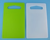 Snijplank - Set - 2 delig - Groen - Wit - 14 x 24 cm