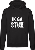 Ik ga stuk Hoodie | grappig | kapot gaan |  humor | sweater | trui | unisex | capuchon