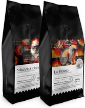 Combo Pack Sorsi e Caffeina - Rossa + Columbia|Koffiebonen|2 kg|Premium kwaliteit
