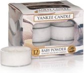 Yankee Candle Baby Powder waxinelichtjes 12 stuks