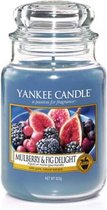 Yankee Candle Grand pot Bougie parfumée - Mulberry & Fig Delight