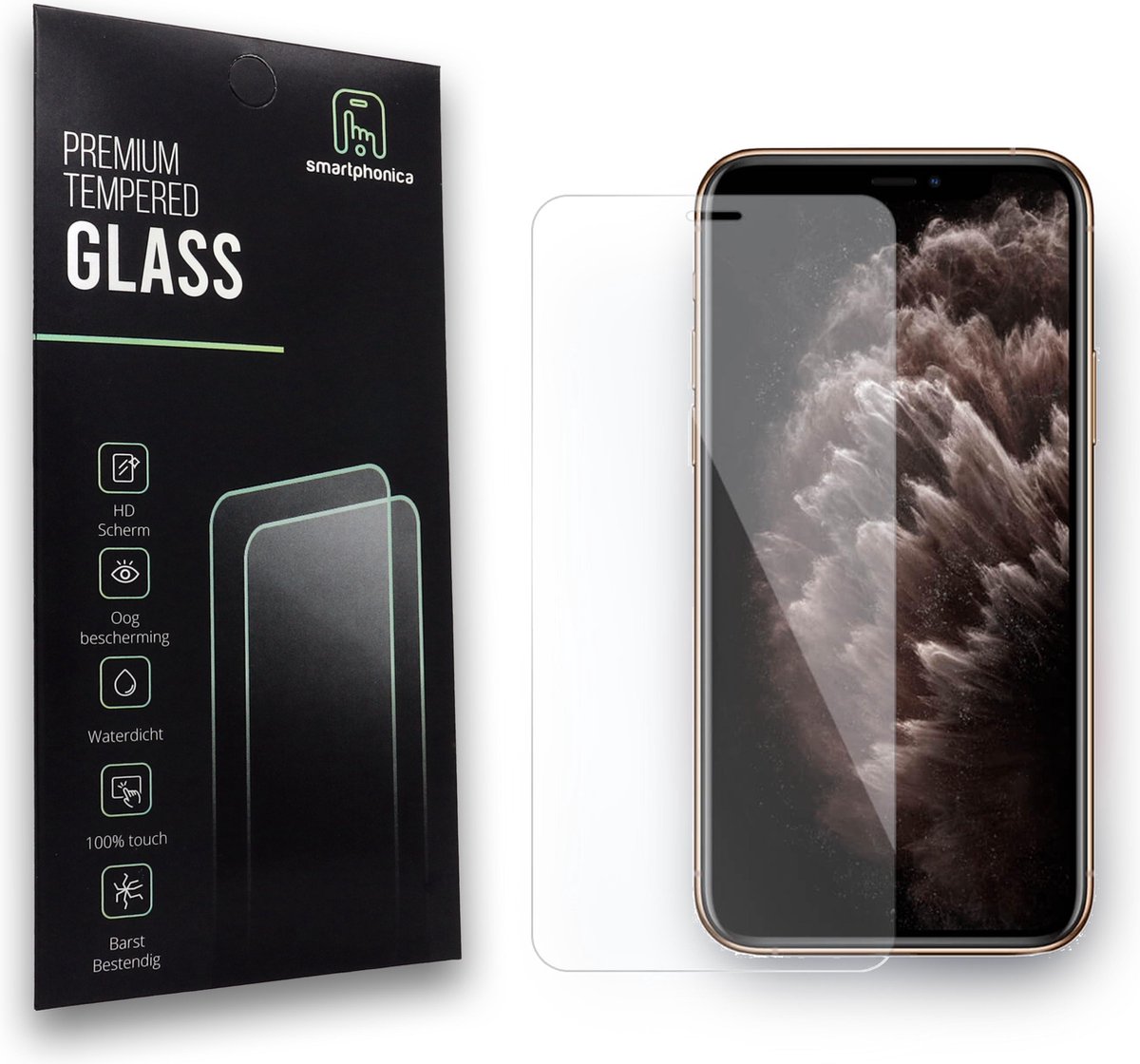Smartphonica Screenprotector geschikt voor iPhone 11 Pro Max screenprotector van buigbaar glas geschikt voor iPhone 11 Pro Max