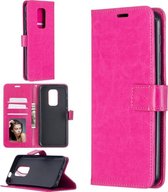 Portemonnee Book Case Hoesje Geschikt voor: Motorola Moto G9 Play & E7 Plus -  roze