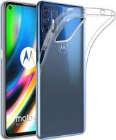 Silicone hoesje transparant met 2 Pack Tempered glas Screen Protector Geschikt voor: Motorola Moto G9 Plus