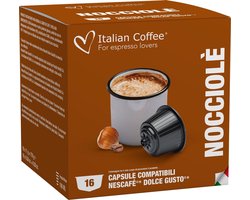 Italian Coffee - Hazelnootkoffie - 16x stuks - Dolce Gusto compatibel