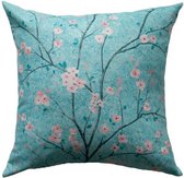 CHINESE STIJL BLOEMEN KUSSENHOES met ritssluiting  45 x 45 cm - Bloemenmotief - Metropolitan Stories 2