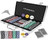 Pokerset - Texas Strong 300 Tokens pokerset + koffer - Professionele Pokerset - Zware fiches - Inclusief kaarten en dobbelstenen - Poker - Kaarten - Kaartspel - Dobbelen - 2021 new