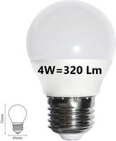 E27 Kogel LED Lamp 4W (G45)