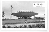 Walljar - Evoluon '68 - Muurdecoratie - Canvas schilderij