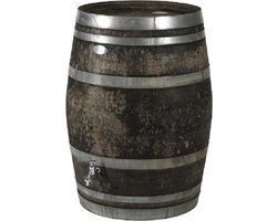 Houten regenton 225 liter met vulgat in de deksel / Authentiek Wijnvat
