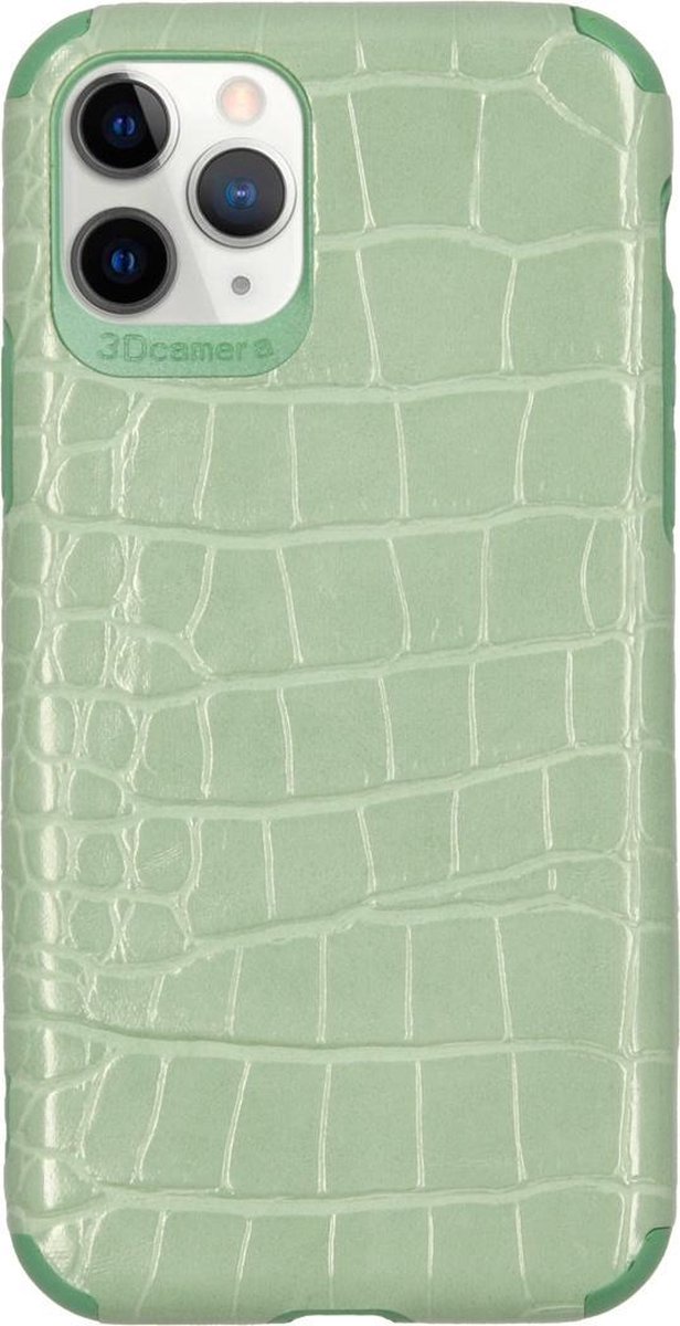 My Jewellery Croco Softcase Backcover iPhone 11 Pro hoesje - Groen