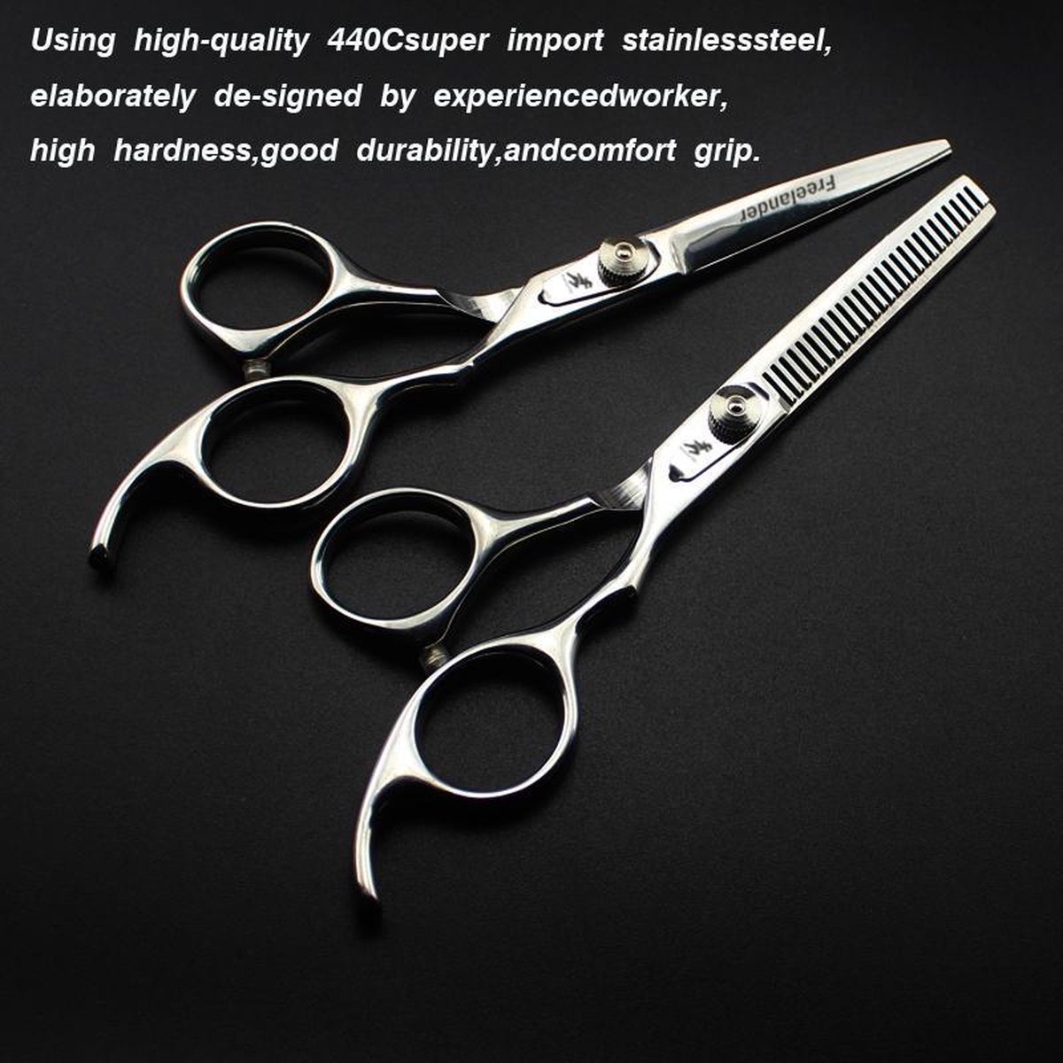 Professionele Kappersschaar Set 6 Inch – Knipschaar & Uitdunschaar - Coupeschaar