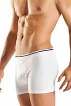 2 Stuks-Boxershorts Heren | Ondergoed - Onderbroek | Katoen met Lycra Stretch  | Hoge Kwaliteit | Kleur WIT | Maat M