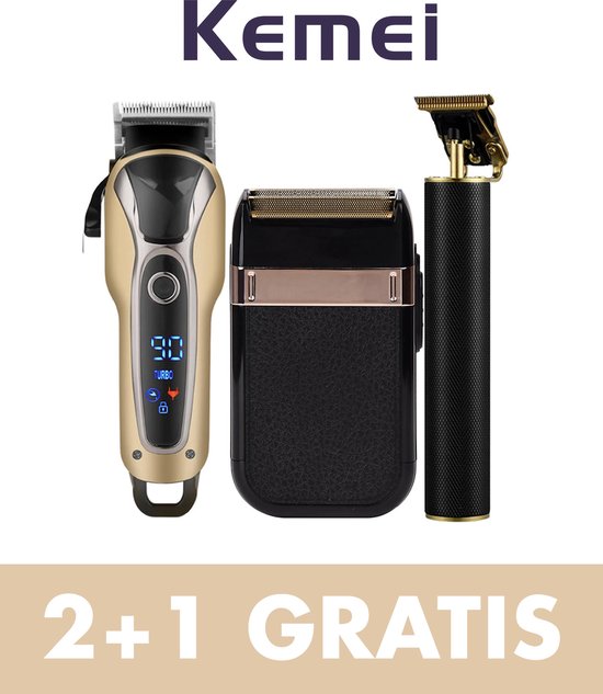 Kemei-Coffret de coiffure professionnel-Tondeuse à barbe gratuite d'une  valeur de... | bol.com