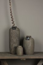 Still| vaas| flesvaasje| aardewerk vaasje small| koperbruin vaasje| koperbruin flesvaasje