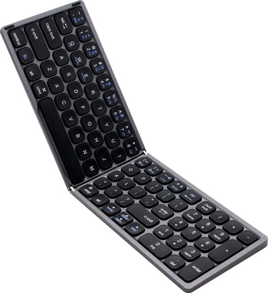 Draadloos Opvouwbaar Bluetooth Tablet Toetsenbord - Met numeriek toetsenbord  - Numpad... | bol.com