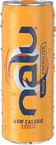 Nalu Exotic Energy 24x25cl - Drank/drink - Blik/can - 24x25cl - GEEL - Fruity energizer