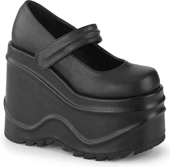 Demonia Sleehakken Shoes- WAVE-32 US Zwart
