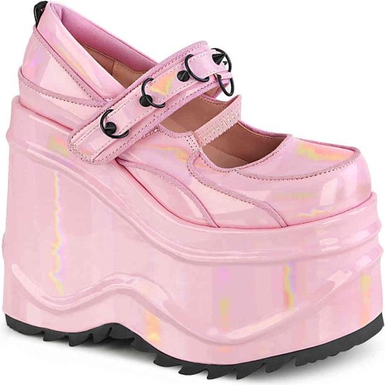 Demonia Sleehakken Shoes- WAVE-48 US Roze