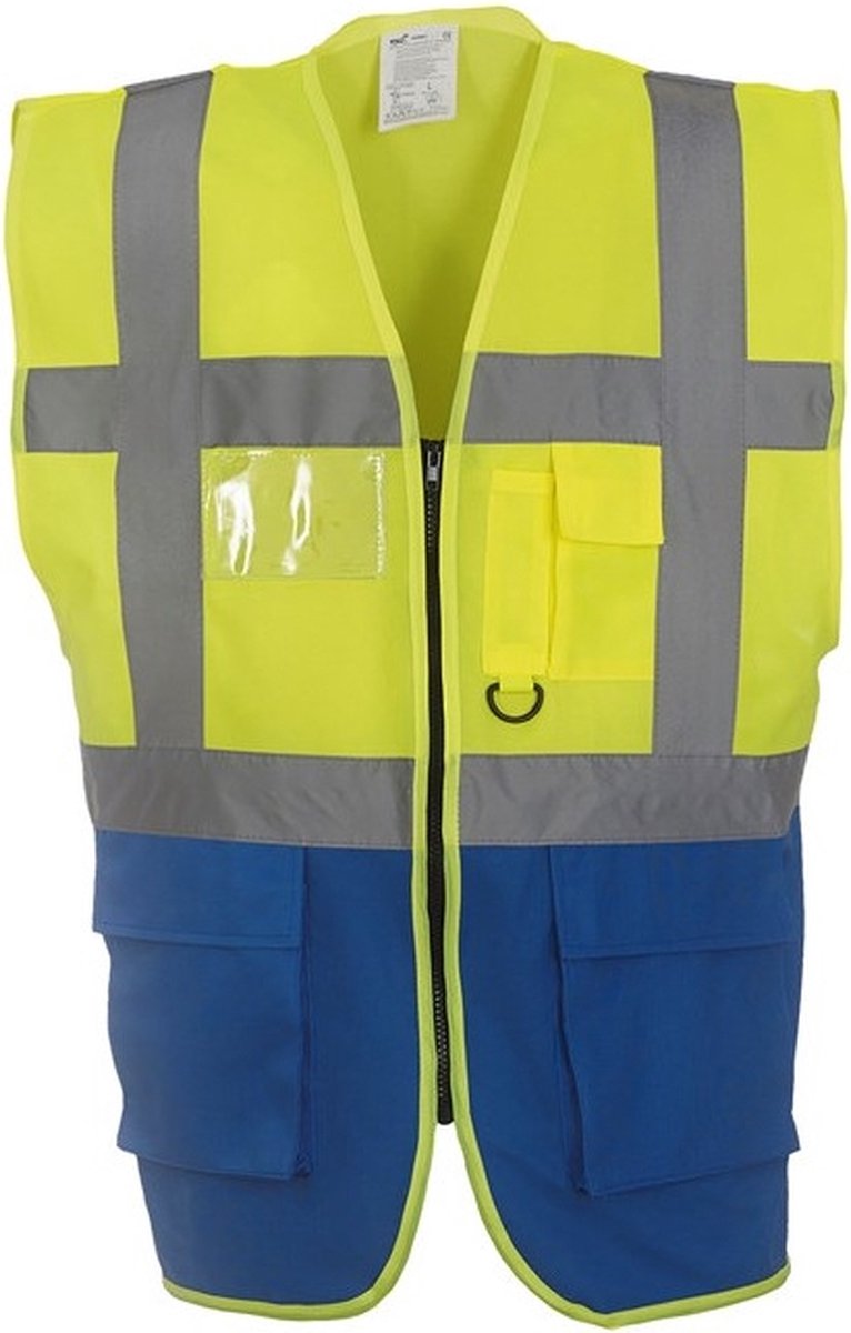 Gilet Jaune Securite, Gilet de Travail de Sécurité Haute Visibilité avec  Fermeture éclair et Poches (XL, Jaune) - Cdiscount Auto