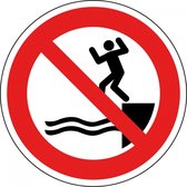 Verboden in het water te springen sticker - ISO 7010 - P061 150 mm