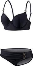 Beco Wire-bra Bikini C-cup Dames Polyamide/elastaan Zwart Maat 38