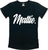 KMDB Shirtje Mattie Black Jongens Zwart - Maat 140