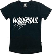 KMDB Shirtje Wildebras Black Jongens Zwart - Maat 116