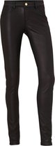 Supertrash - Spijkerbroek Dames Volwassenen - Broek - Jeans - Mid Waist - Leer - Zwart - 29