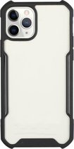 Schokbestendig hoesje - iPhone 12 mini case - Transparant/Zwart