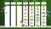 Franstalig! Pakket planbord Voetbal - weekplanner Kind - Planbord Kinderen - Planbord Kind - magneetbord voor kinderen - planbord - weekplanner - autisme - planner