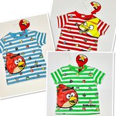 Angry Birds Baby T-shirt - set van 3 - rood/groen/blauw - maat 80 (18 maanden)