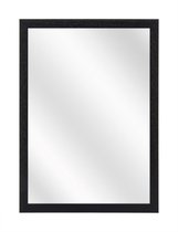 Spiegel met Vlakke Houten Lijst - Zwart - 24 x 30 cm