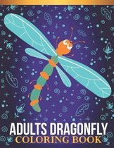 Adults dragonfly coloring book