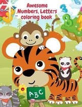 Awesome Numbers Letters coloring book