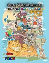 Cute Wild Animals Coloring Book for Kids: A cute animals book that kids love