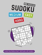 Sudoku Easy Medium Hard - 600 Puzzles with solutions